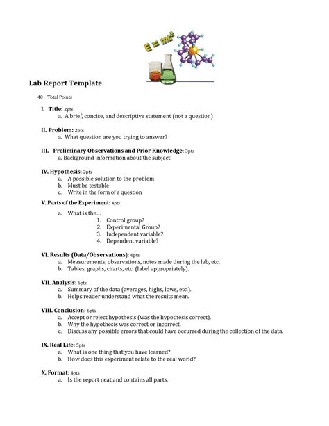 40 Lab Report Templates & Format Examples ᐅ .